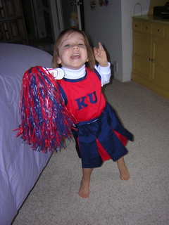 Mini KU Cheerleader