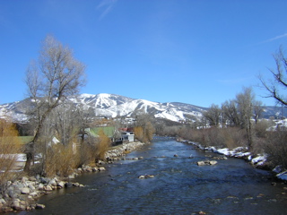 Yampa River Running Through Town
