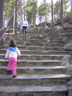 The Presidential Trail At Mount Rushmore Is All Stairs!