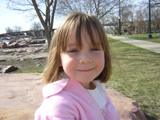 Pretty Girl At The Falls