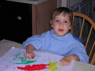 Finger Painting Is FUN!